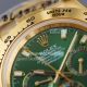 Swiss Quality Replica Rolex Comograph Daytona 40 All Yellow Gold Green Dial Watch (6)_th.jpg